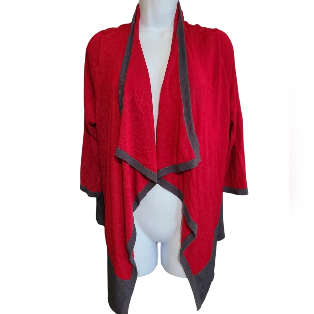 COVINGTON Red And Gray Cardigan M